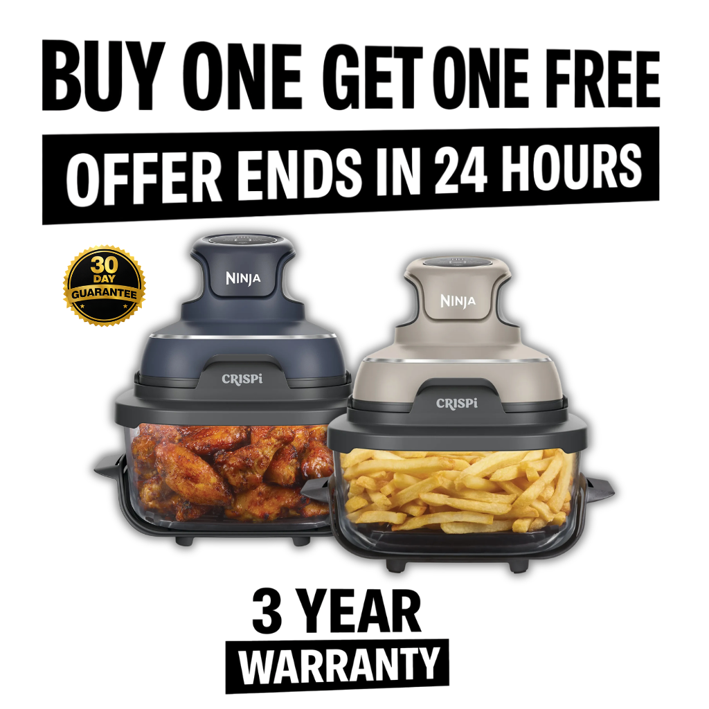 Crispi 4-in-1 Portable Glass Air Fryer Cooking System