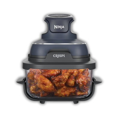 Crispi 4-in-1 Portable Glass Air Fryer Cooking System