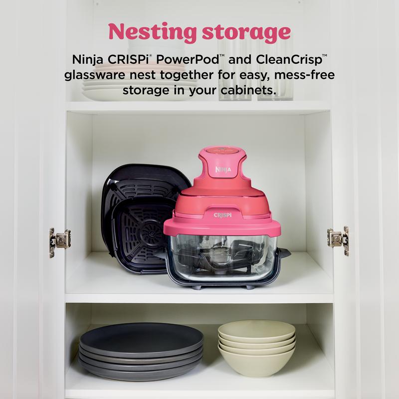 Crispi 4-in-1 Portable Glass Air Fryer Cooking System