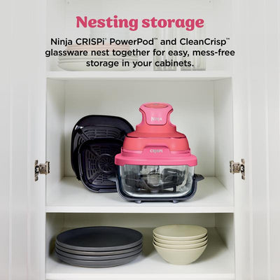 Crispi 4-in-1 Portable Glass Air Fryer Cooking System